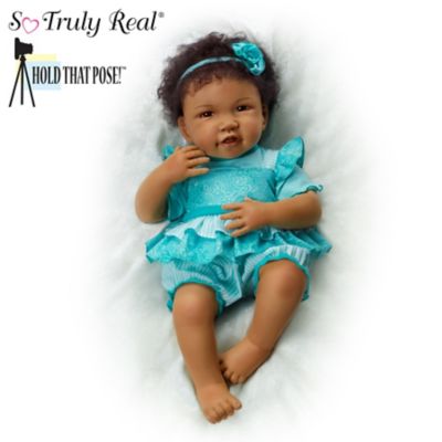 Hold That Pose “Destiny” Lifelike Baby Doll By Waltraud Hanl