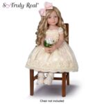 Toddler Doll With Porcelain Tea Set Is Perfect For Posing
