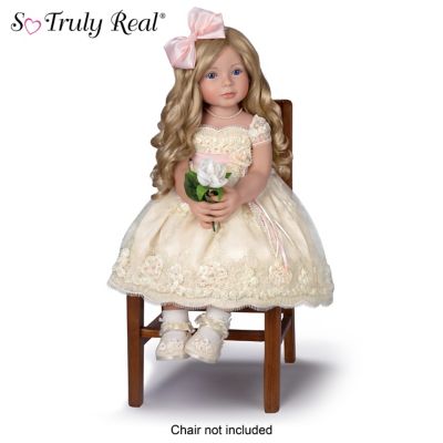 “Pearls, Lace, And Grace” Lifelike Child Doll