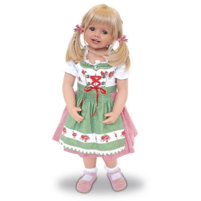Monika Peter-Leicht “Louisa” Child Doll In Bavarian Costume
