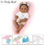 Marissa May “Flora” Baby Doll With Custom Swaddle Blanket