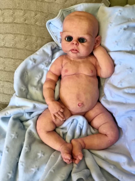 Full body silicone baby boy in soft blend
